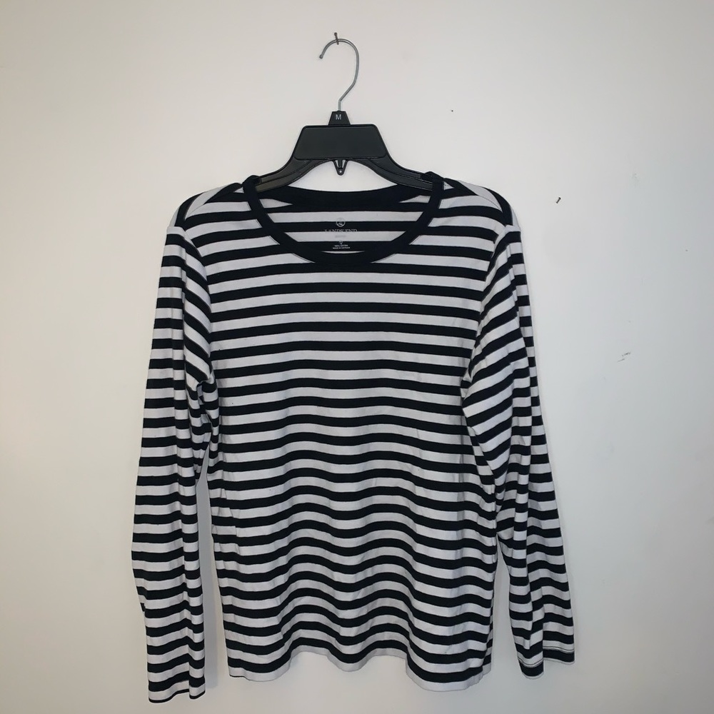 Striped Long Sleeve Tee. Size: XL